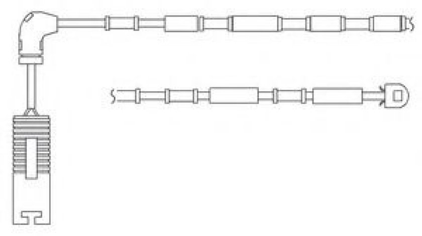 Set contacte avertizare, uzura placuta frana BMW Seria 3 Cabriolet (E46) (2000 - 2007) DELPHI LZ0151 - produs NOU