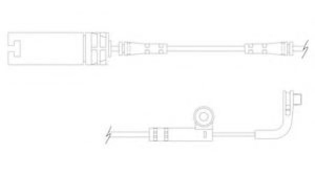 Set contacte avertizare, uzura placuta frana BMW Seria 5 Touring (E61) (2004 - 2010) DELPHI LZ0170 piesa NOUA