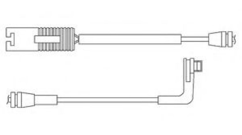 Set contacte avertizare, uzura placuta frana BMW Seria 5 (E60) (2003 - 2010) DELPHI LZ0179 piesa NOUA