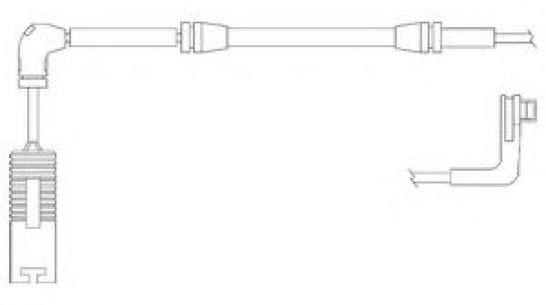 Set contacte avertizare, uzura placuta frana BMW Seria 5 (E60) (2003 - 2010) DELPHI LZ0171 piesa NOUA