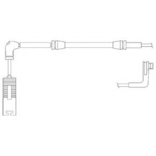 Set contacte avertizare, uzura placuta frana BMW Seria 5 (E60) (2003 - 2010) DELPHI LZ0171 piesa NOU...