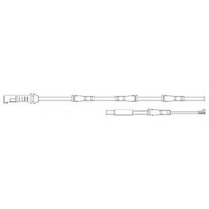 Set contacte avertizare, uzura placuta frana BMW Seria 5 (F10, F18) (2009 - 2016) DELPHI LZ0237 pies...