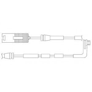 Set contacte avertizare, uzura placuta frana BMW Seria 3 (E90) (2005 - 2011) DELPHI LZ0192 piesa NOU...