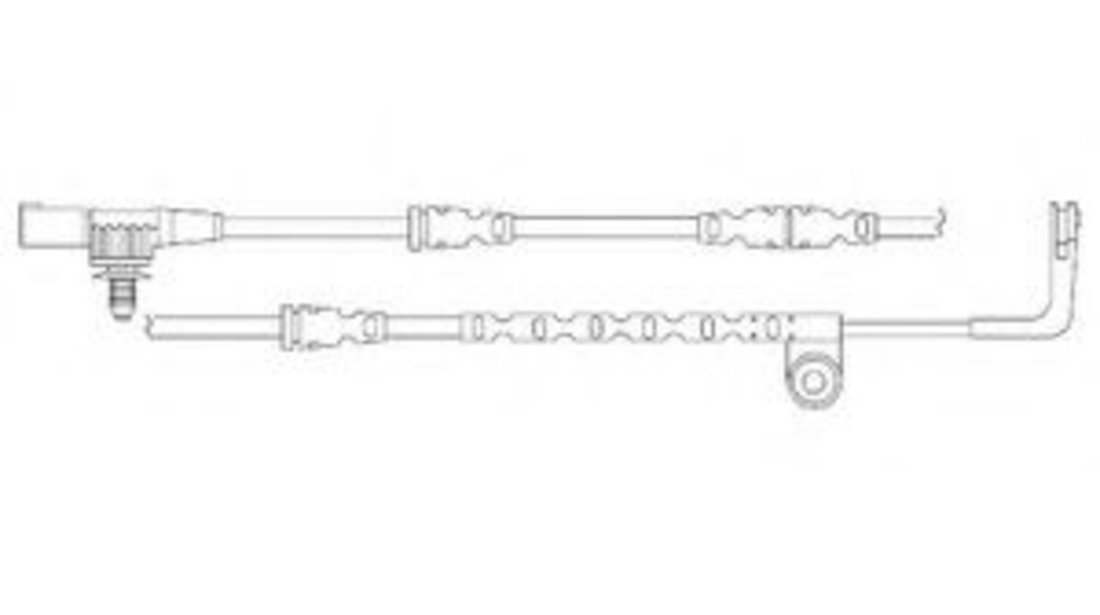 Set contacte avertizare, uzura placuta frana LAND ROVER DISCOVERY III (LA, TAA) (2004 - 2009) DELPHI LZ0228 piesa NOUA