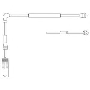 Set contacte avertizare, uzura placuta frana LAND ROVER RANGE ROVER III (LM) (2002 - 2012) DELPHI LZ0183 piesa NOUA