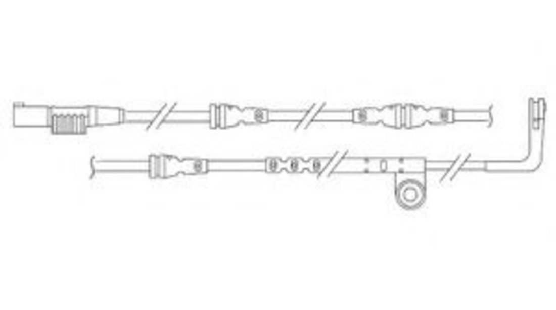 Set contacte avertizare, uzura placuta frana LAND ROVER RANGE ROVER SPORT (LS) (2005 - 2013) DELPHI LZ0203 piesa NOUA