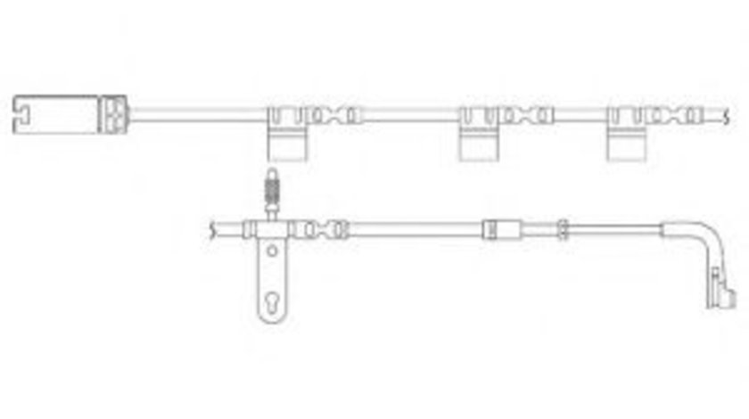 Set contacte avertizare, uzura placuta frana MINI MINI (R56) (2006 - 2013) DELPHI LZ0233 piesa NOUA