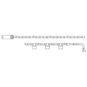 Set contacte avertizare, uzura placuta frana MINI MINI (R56) (2006 - 2013) DELPHI LZ0234 piesa NOUA