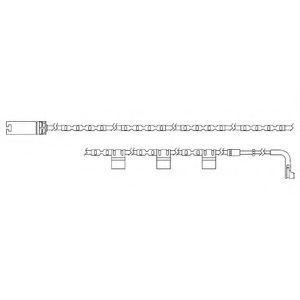 Set contacte avertizare, uzura placuta frana MINI MINI (R56) (2006 - 2013) DELPHI LZ0234 piesa NOUA