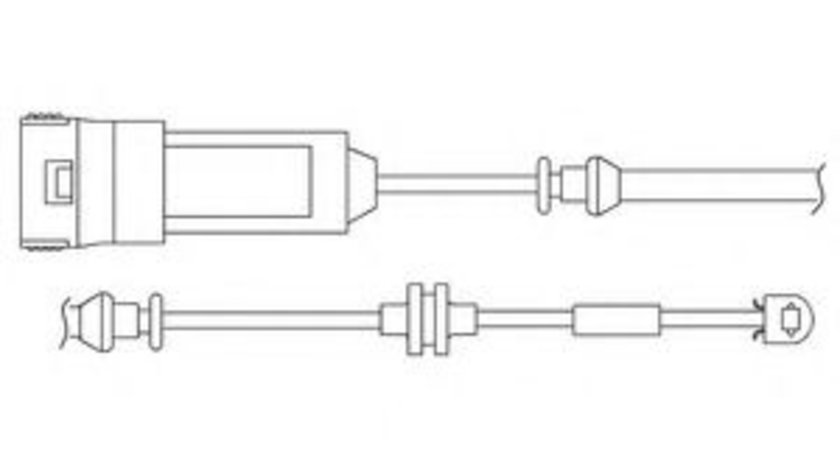 Set contacte avertizare, uzura placuta frana MERCEDES E-CLASS T-Model (S211) (2003 - 2009) DELPHI LZ0166 piesa NOUA