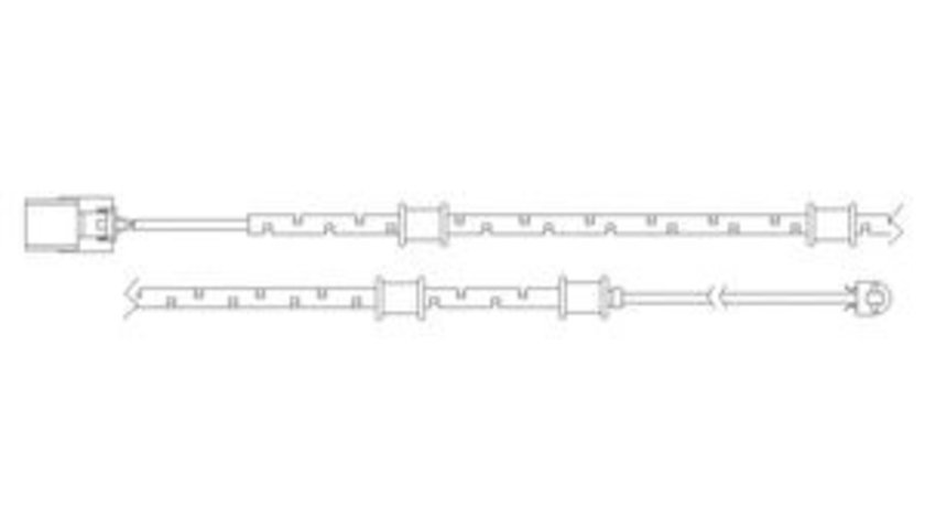 Set contacte avertizare, uzura placuta frana JAGUAR XF (CC9) (2008 - 2015) DELPHI LZ0254 piesa NOUA