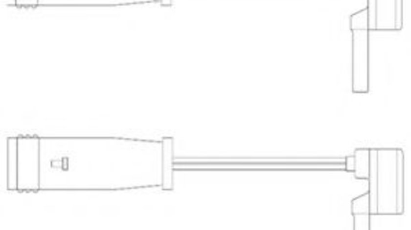 Set contacte avertizare, uzura placuta frana MERCEDES S-CLASS (W220) (1998 - 2005) DELPHI LZ0153 piesa NOUA