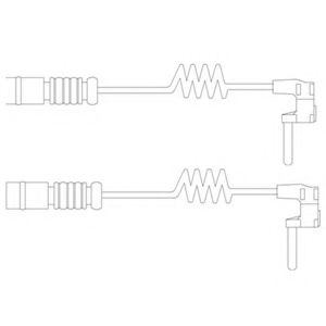 Set contacte avertizare, uzura placuta frana MERCEDES M-CLASS (W163) (1998 - 2005) DELPHI LZ0232 piesa NOUA