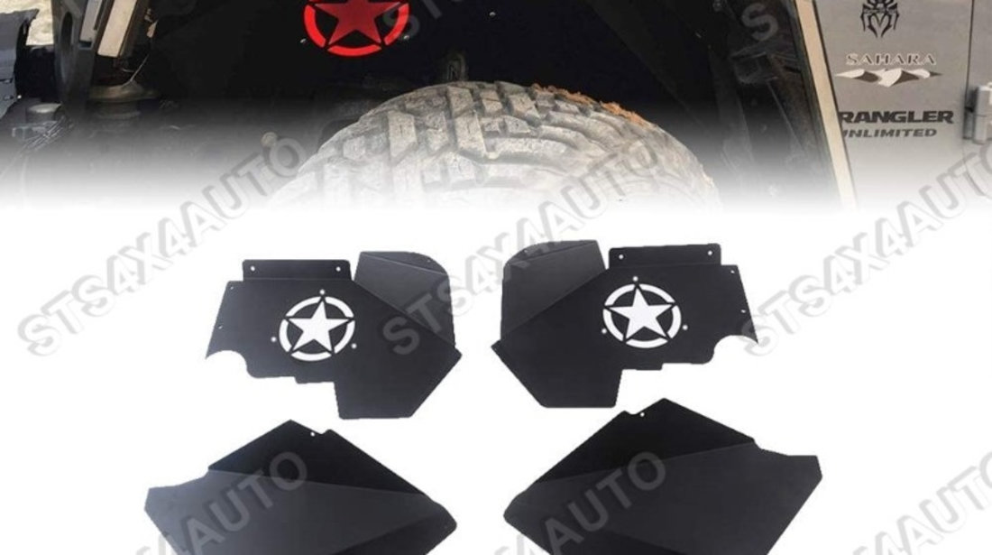 SET CONTRA ARIPA FATA INTERIOR JEEP WRANGLER JK 2007-2017 STAR [V1][4-BUC]