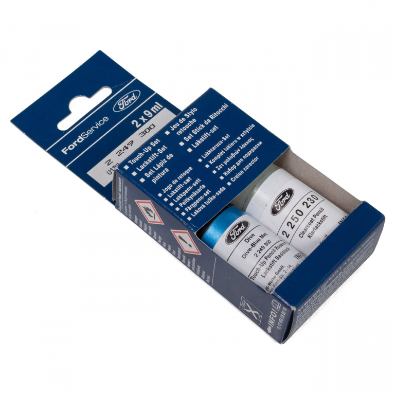 Set Corector Vopsea + Lac Oe Ford Albastru Dive Blau Metalizat 8CSCWWA 9ML 2249300