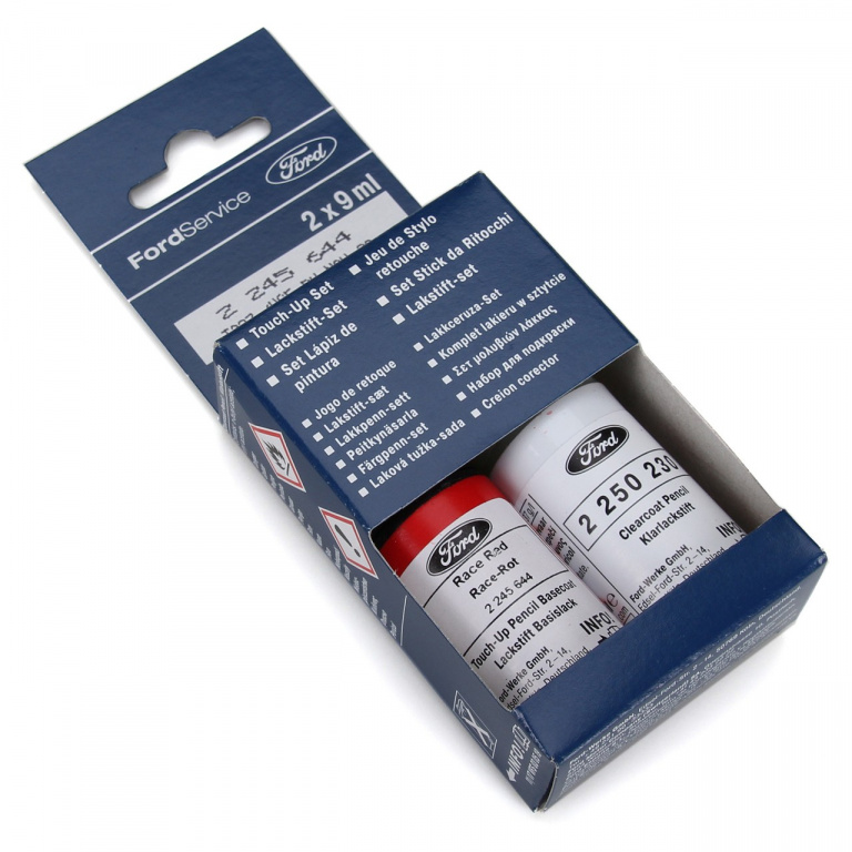 Set Corector Vopsea + Lac Oe Ford Rosu Red Rot Metalizat BRQAWHA 9ML 2245644