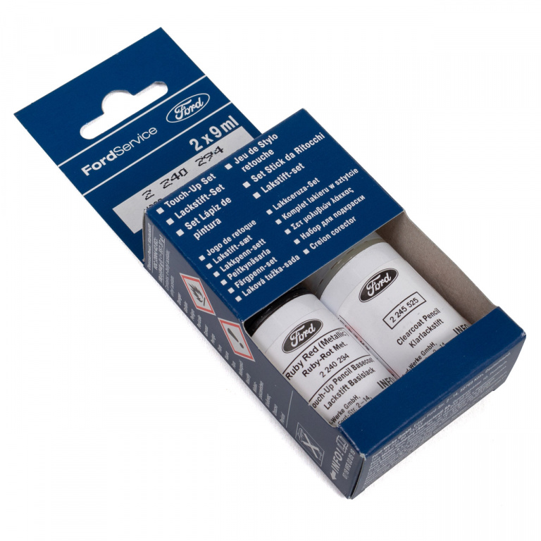 Set Corector Vopsea + Lac Oe Ford Rosu Rot Ruby Metalizat DSTEWTA 9ML 2240294