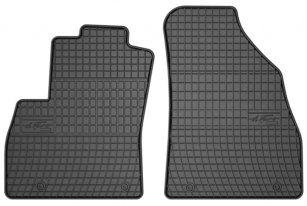 Set Covorase Auto Cauciuc Fata Negro Fiat Qubo 2008-2020 0637P