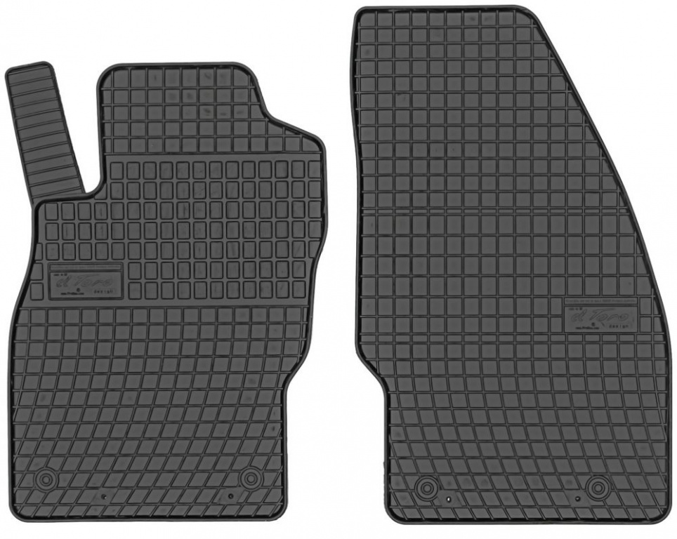Set Covorase Auto Cauciuc Fata Negro Opel Corsa E 2014→ 542988P