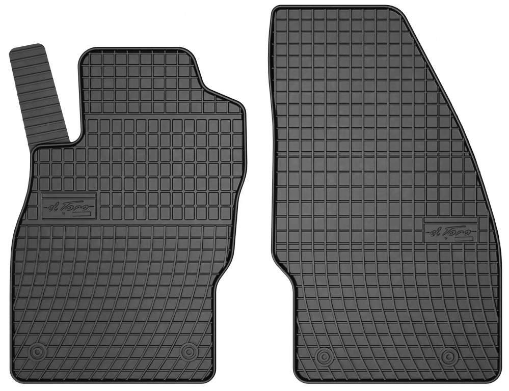 Set Covorase Auto Cauciuc Fata Negro Opel Corsa E 2014→ 542988P