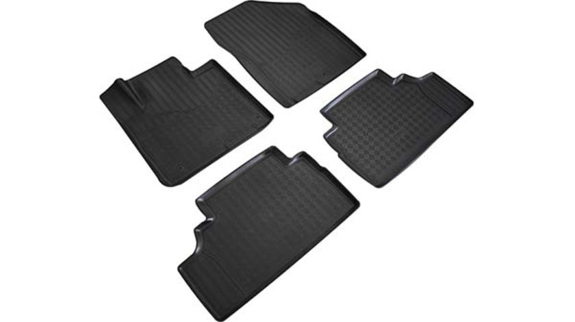 SET COVORASE AUTO CAUCIUC FIT HYUNDAI SANTA FE (TM) 3D (2018-) (7 LOCURI) - 5 PCS
