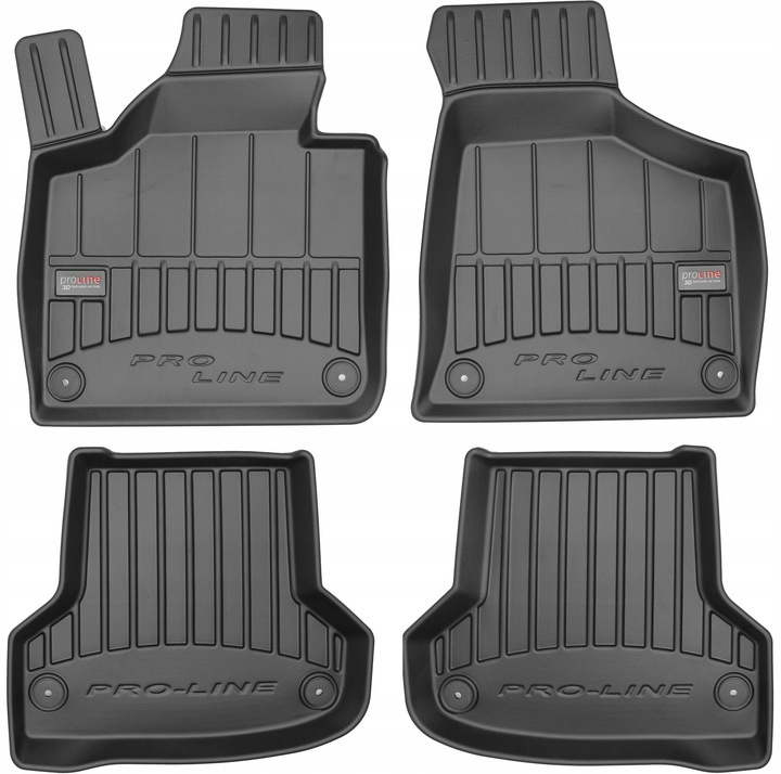 Set Covorase Auto Cauciuc Negro Audi A3 2003-2012 Pro Line Tip Tavita 3D 3D409040