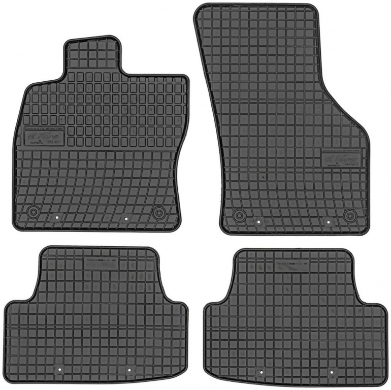 Set Covorase Auto Cauciuc Negro Audi A3 8V 2012→ 0397