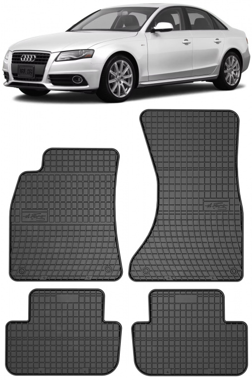 Set Covorase Auto Cauciuc Negro Audi A4 B8 2008-2015 0728