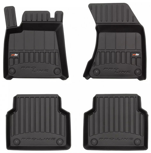 Set Covorase Auto Cauciuc Negro Audi A8 D4 2009-2017 Pro Line Tip Tavita 3D 3D408128