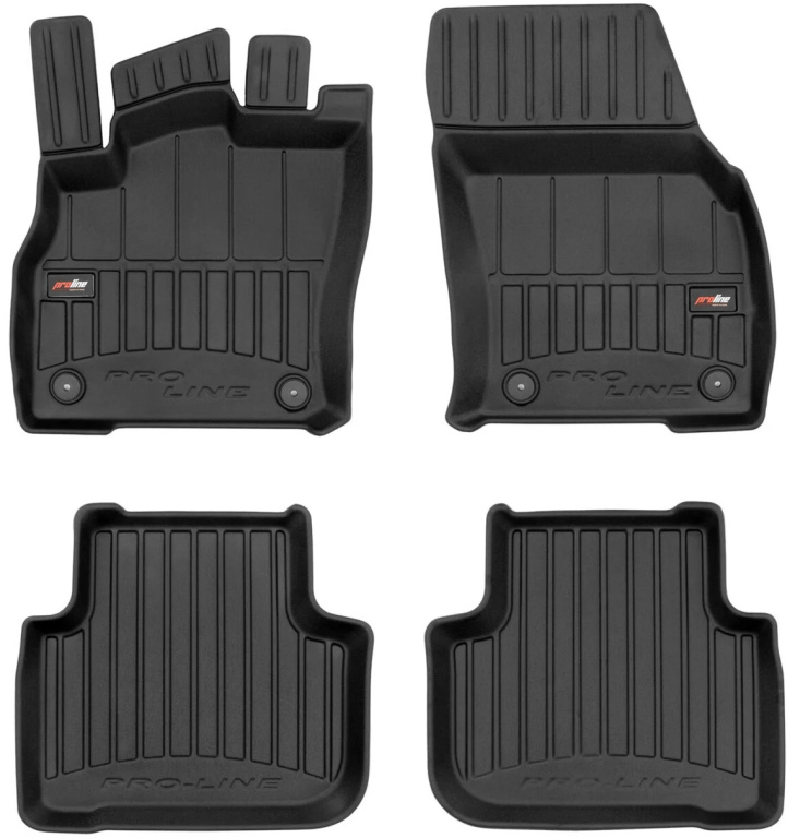 Set Covorase Auto Cauciuc Negro Audi Q3 F3 2018→ Pro Line Tip Tavita 3D 3D425965