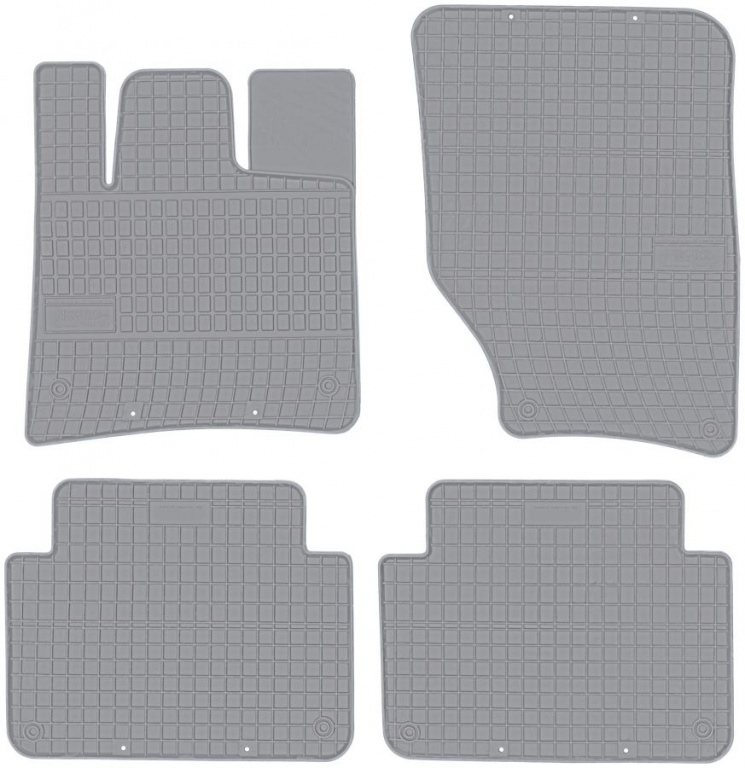 Set Covorase Auto Cauciuc Negro Audi Q7 2006→ Gri GR0724