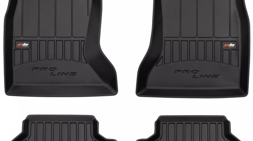 Set Covorase Auto Cauciuc Negro Bmw Seria 5 F10 2013-2017 Pro Line Tip Tavita 3D 3D407374