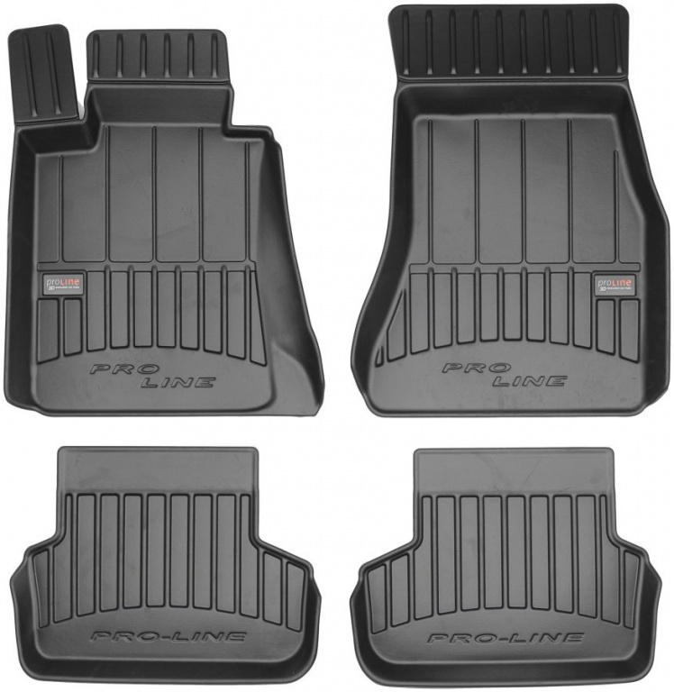 Set Covorase Auto Cauciuc Negro Bmw Seria 5 G30 2017→ Pro Line Tip Tavita 3D 3D407718