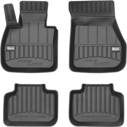 Set Covorase Auto Cauciuc Negro Bmw X1 F48 2014→ Pro Line Tip Tavita 3D 3D407756