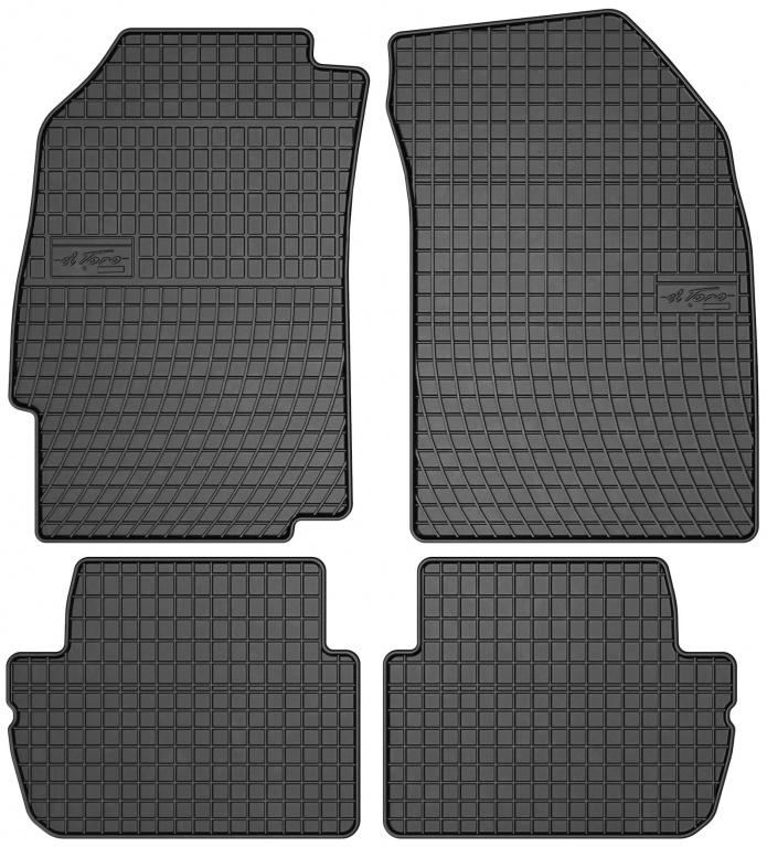 Set Covorase Auto Cauciuc Negro Chevrolet Spark 2 2009-2015 0698