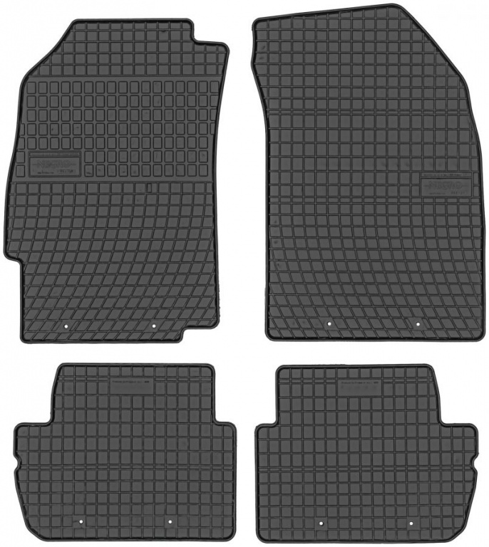 Set Covorase Auto Cauciuc Negro Chevrolet Spark 2 2009-2015 0698