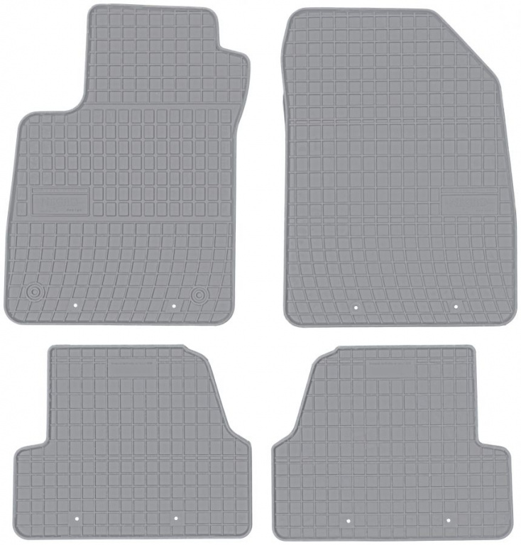 Set Covorase Auto Cauciuc Negro Chevrolet Trax 2012→ Gri GR0708