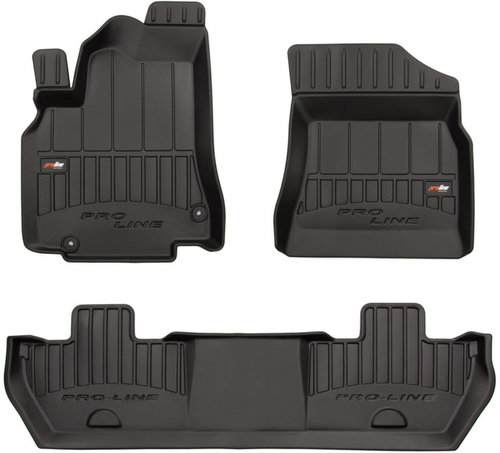 Set Covorase Auto Cauciuc Negro Citroen Berlingo 2 2008-2018 Pro Line Tip Tavita 3D 3D407251