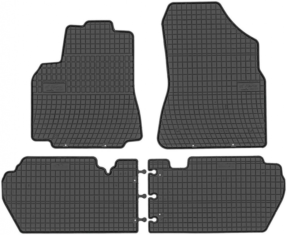 Set Covorase Auto Cauciuc Negro Citroen Berlingo 2 2008→ 0633
