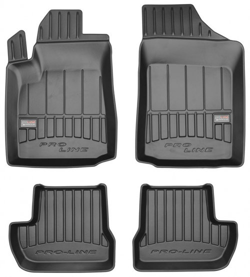 Set Covorase Auto Cauciuc Negro Citroen C2 2003-2012 Pro Line Tip Tavita 3D 3D408050
