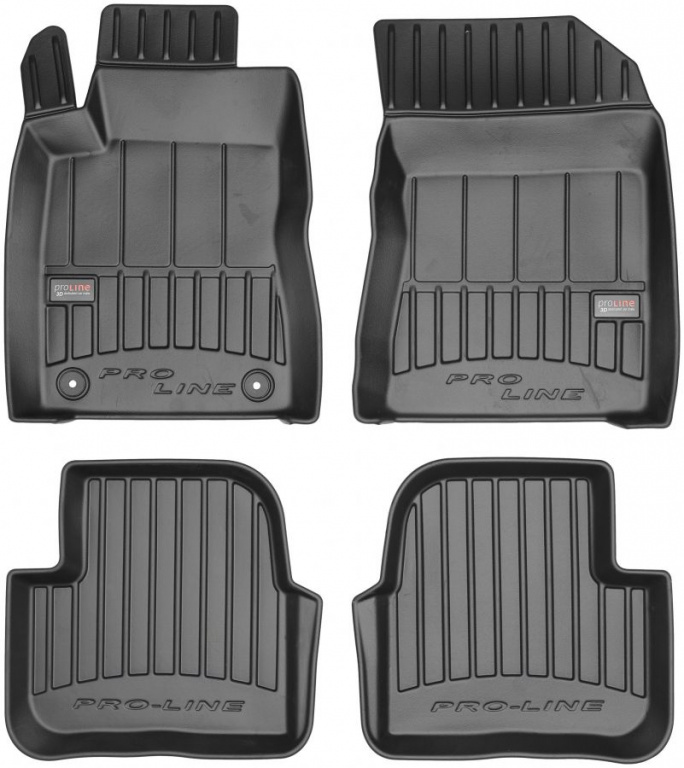 Set Covorase Auto Cauciuc Negro Citroen C3 3 2016→ Pro Line Tip Tavita 3D 3D407992