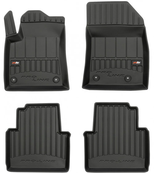 Set Covorase Auto Cauciuc Negro Citroen C3 Aircross 2 2017→ Pro Line Tip Tavita 3D 3D408043
