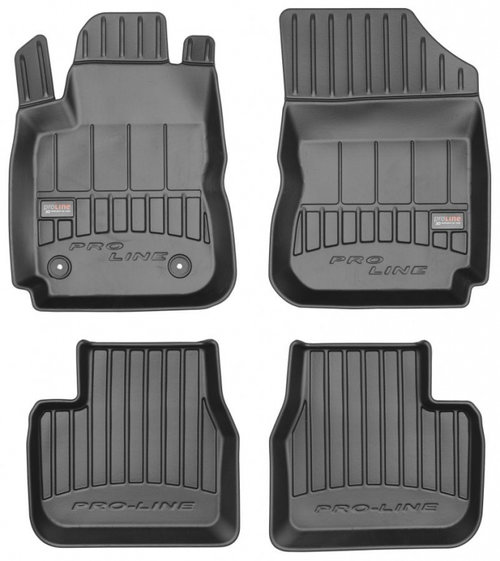 Set Covorase Auto Cauciuc Negro Citroen C4 Cactus 2014→ Crossover Pro Line Tip Tavita 3D 3D408173