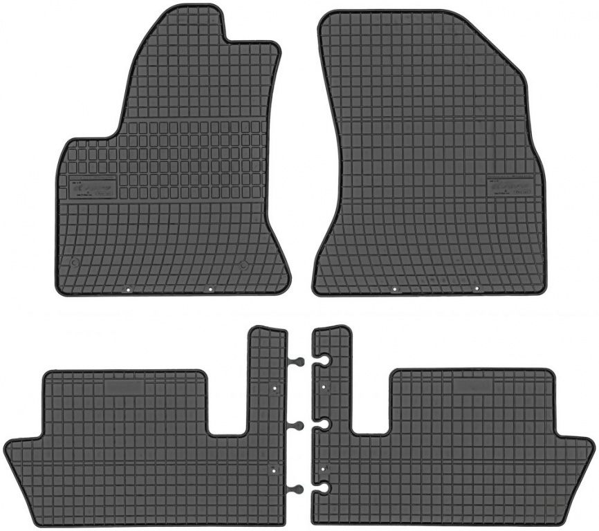 Set Covorase Auto Cauciuc Negro Citroen C4 Picasso 1 2007-2013 0636