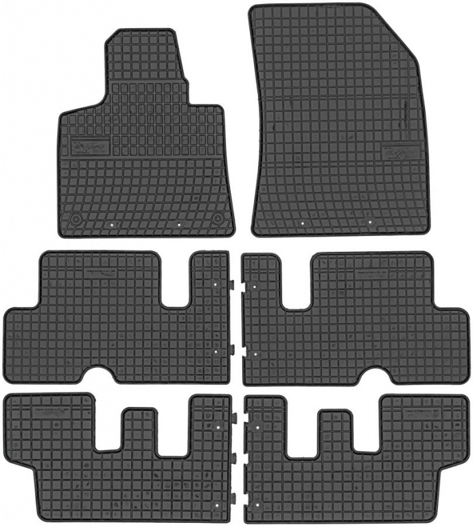 Set Covorase Auto Cauciuc Negro Citroen C4 Picasso 2 2013→ 7 Locuri 0648+06481