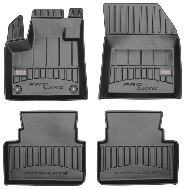 Set Covorase Auto Cauciuc Negro Citroen C5 Aircross 2018→ Crossover Pro Line Tip Tavita 3D 3D408432