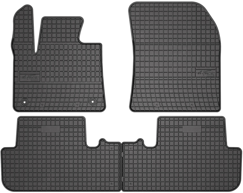 Set Covorase Auto Cauciuc Negro Citroen DS7 2017→ 410367