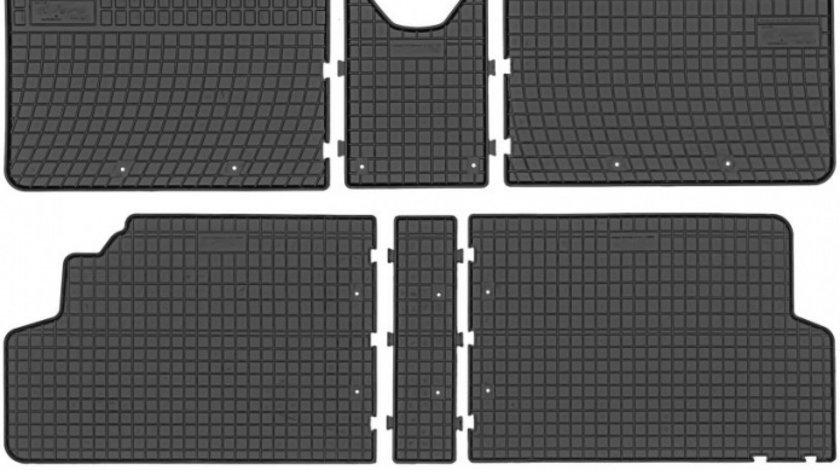 Set Covorase Auto Cauciuc Negro Citroen Jumpy 2 2007→ 0647+542971