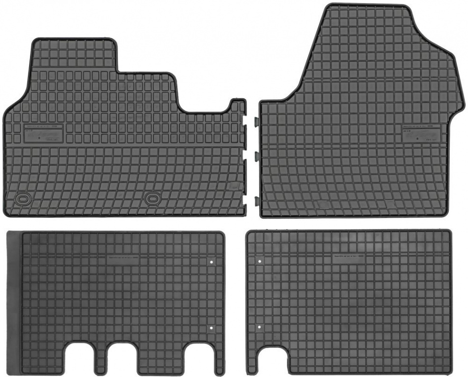 Set Covorase Auto Cauciuc Negro Citroen Jumpy 3 2016→ Randul 1+2 547433+402409