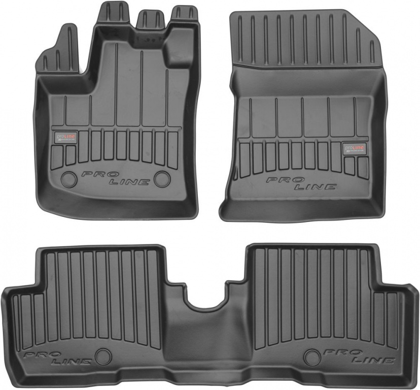 Set Covorase Auto Cauciuc Negro Dacia Lodgy 2012→ Pro Line Tip Tavita 3D 3D408197